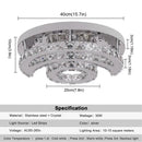 Modern chrome decorbites crystal chandelier living room ceiling light
