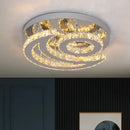 Modern chrome decorbites crystal chandelier living room ceiling light