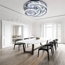 Modern chrome decorbites crystal chandelier living room ceiling light