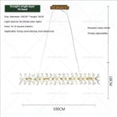 Elegant gold decorbites crystal chandelier for dining room