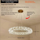 Elegant gold decorbites crystal chandelier for dining room