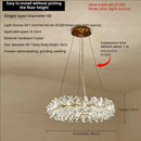 Elegant gold decorbites crystal chandelier for dining room