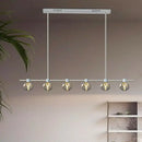 DecorBites™ Crystal Chandelier for Living and Dining Room, Luxury Pendant Lamp and Ceiling Light