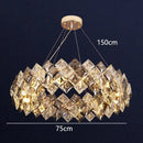 DecorBites™ Crystal Chandelier for Living & Dining Room, Luxury Ceiling Light Fixture