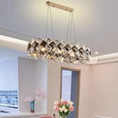 DecorBites™ Crystal Chandelier for Living & Dining Room, Luxury Ceiling Light Fixture