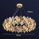 DecorBites™ Crystal Chandelier for Living & Dining Room, Luxury Ceiling Light Fixture