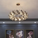 DecorBites™ Crystal Chandelier for Living & Dining Room, Luxury Ceiling Light Fixture