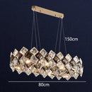 DecorBites™ Crystal Chandelier for Living & Dining Room, Luxury Ceiling Light Fixture