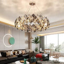 DecorBites™ Crystal Chandelier for Living & Dining Room, Luxury Ceiling Light Fixture