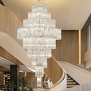 Post modern multi tier decorbites crystal chandelier living room light