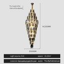 Luxe modern brass and crystal chandelier dining room pendant light
