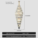 Luxe modern brass and crystal chandelier dining room pendant light