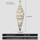 Luxe modern brass and crystal chandelier dining room pendant light
