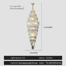 Luxe modern brass and crystal chandelier dining room pendant light