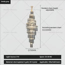 DecorBites™ Crystal Chandelier for Penthouse Villa Living Room - Modern Light Luxury Design