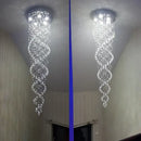 Luxury cascading crystal chandelier bedroom hanging light