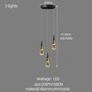 DecorBites™ Crystal Chandelier for Stairwell and Living Room Dimming Lighting
