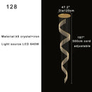DecorBites™ Crystal Chandelier for Two-storey Foyer & Circular Stairwell