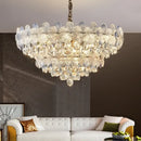 French cream petal decorbites crystal chandelier for living room