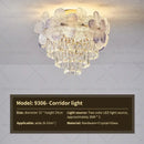 French cream petal decorbites crystal chandelier for living room