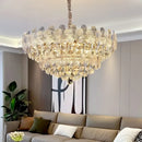 French cream petal decorbites crystal chandelier for living room