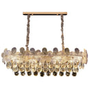 French cream petal decorbites crystal chandelier for living room