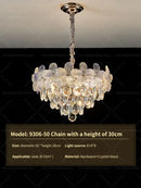 French cream petal decorbites crystal chandelier for living room
