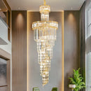 French gold decorbites crystal chandelier dining room cascading light