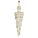 French gold decorbites crystal chandelier dining room cascading light