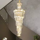 French gold decorbites crystal chandelier dining room cascading light