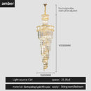 French gold decorbites crystal chandelier dining room cascading light