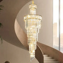 French gold decorbites crystal chandelier dining room cascading light