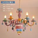 Pastel decorbites crystal chandelier for girl bedroom lighting