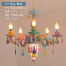 Pastel multi color decorbites crystal chandelier girl bedroom lamp