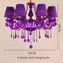 DecorBites™ Crystal Chandelier: Glamorous Green Lighting for Wedding Parlor, Bedroom, and More