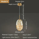 Decorbites crystal chandelier glass pendant light for dining room