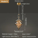 Decorbites crystal chandelier glass pendant light for dining room