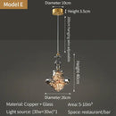 Decorbites crystal chandelier glass pendant light for dining room