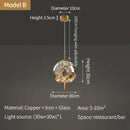 Decorbites crystal chandelier glass pendant light for dining room
