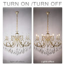 DecorBites™ Crystal Chandelier Gold Chrom Nordic LED Luxury Lighting