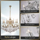 DecorBites™ Crystal Chandelier Gold Chrom Nordic LED Luxury Lighting