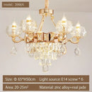 European gold decorbites crystal chandelier living room light