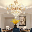 European gold decorbites crystal chandelier living room light