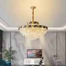 Modern gold & black decorbites crystal chandelier living room light