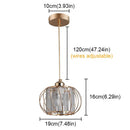 DecorBites™ Crystal Chandelier Lantern Pendant Light Fixture for Modern Home Décor