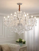 Decorbites crystal chandelier led candle for dining room