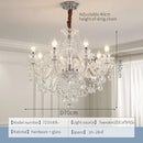 Decorbites crystal chandelier led candle for dining room