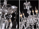 Modern silver decorbites crystal chandelier for dining room