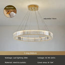 Modern gold spiral crystal chandelier staircase pendant light