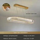 Modern gold spiral crystal chandelier staircase pendant light